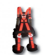 Industrial Full-Body Safety Harness with Back Pad