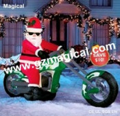 Inflatable Christmas Cool Santa on Motorcycle (MIC-320)