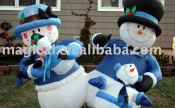 Inflatable Famil Snowman Stuff Ornament Christmas Decoration for Sale (MIC-472)