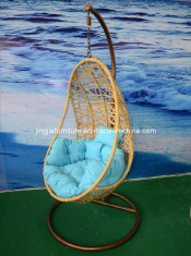Iron Outdoor Rattan Garden Swing Hanging Chair (JJ-S838)