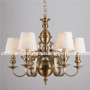 Iron Pendant Lighting Chandelier with Fabric Shade (SL2091-6)