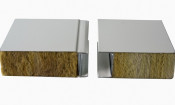 Ivory White Galvanised Metal Rock Wool Sandwich Panel