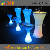 LED Cocktail Table / Plastic Coffee Table / Nightclub Table