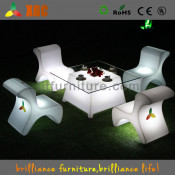 LED Plastic Coffee Table Bar Interactive Table for Coffee Shop
