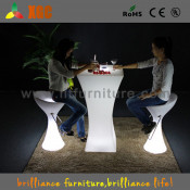 LED Plastic Table / LED High Stool / Bar Furniture Chair