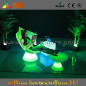LED Sofa Outdoor Plastic Sofa / Tables and Sofa for Events