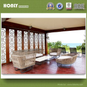 Latest Design Metal Sofa Set Luxury Hotel Polycord Outdoor Sofa