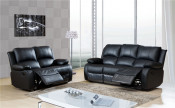 Lazy Boy Microfiber Sofa, Bonded Leather Recliner Sofa (A-3705)