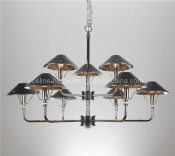 Leather Shade Modern Chandelier Light (SL2077-6+3)