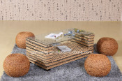 Leisure Home Furniture Dining Table Set Rattan Furniture