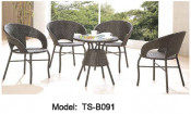 Leisure Outdoor Garden Dining Rattan Modern Table for Patio