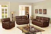 Living Room Sofa Samll Size Recliner Sofa in Brown Color