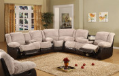 Living Room U Shape Recliner Sofa Microfiber Corner Sofa