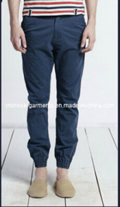 Long Black Cotton Pants for Men