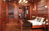 Luxurious Home Furniture Bedroom Set with Solid Wood (H-174)