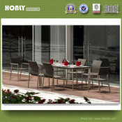 Luxury Aluminum Outdoor Garden Restaurant Dining Room Table and Chair