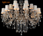 Luxury Hotel Chrome Crystal Chandelier Modern Lighting