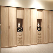 Melamine Wood Closet Wardrobe with Drawers (YG11214)