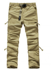 Mens Fashion Cargo Cotton Washed Trousers Pants