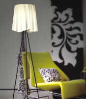 Modern Bedroom Designer Carbon Steel Fabric Floor Lights (273F)