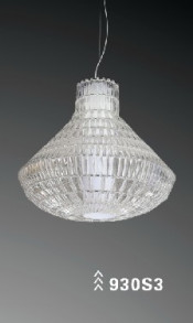 Modern Clear PC Carbon Steel Pendant Lamp (930S3)