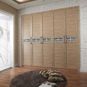 Modern Cloud Combo Built-in Wooden Wardrobe (YG21357)