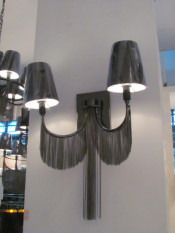 Modern Decorative Hotel Pearl Black Fabric Wall Light (1110W)