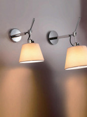Modern Decorative Hotel Room Pearl Black Fabric Wall Lighting (688W1)