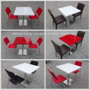 Modern Design Solid Surface Restaurant Dining Table