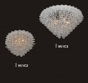 Modern High Quality Carbon Steel Glass Ceiling Lighting Fixtures (951C2)
