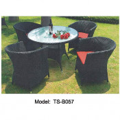Modern Leisure Garden Rattan Patio Outdoor Dining Tea Table Chair