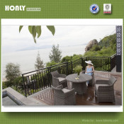 Modern Outdoor Rattan Wicker Garden Furniture Dining Table Set