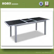 Modern Poly Wood Furniture Table Outdoor Extension Square Dining Table