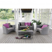 Modern Style Leisure Rattan Outdoor Garden Dining Modern Patio Sofa