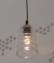 Modern Transparent Glass Hanging Pendant Light (1171s1)