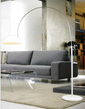 Modern White Drawing Room Arc Floor Lamp (ML20160-1)