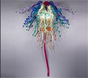 Mouth Blown Glass Chandelier Fixture Pendant Light