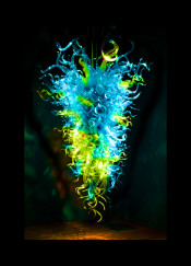 Mouth Blown Glass Chandelier for Hotel Decoration