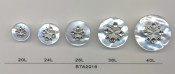 New Design Resin Pearl Combination Coat Button