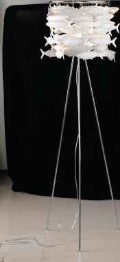 New Fish Decoration Metal Tripod Floor Lamp (ML20910-1-400)