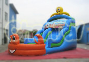 New Inflatable Octopus and Crab Water Slide with Pool Chsl206