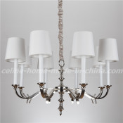 New Product Iron Chandelier Light with Fabric Shade (SL2100-8)