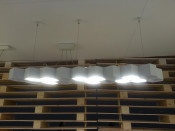 New Style ABS, Aluminum Alloy White Hanging Pendant Light (2242S-L18-9)