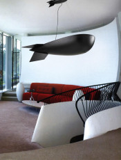 New Style Black Fiber Pendant Light for Projects (MD30130-3-1500)