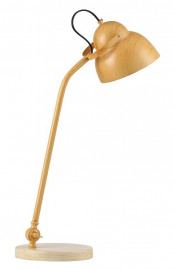 Nice Steel E27 Wooden Color Shade Table Lamps (MT6051-1WN)