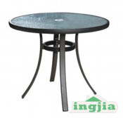 Outdoor Aluminum Glass Leisure Patio Leisure Coffee Table (JT-300)