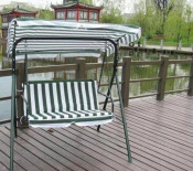 Outdoor Garden Foldable Swing with Fabric Sunshade