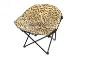 Outdoor Garden Folding Camping Moon Chairs with Zebera Design (HC-LS-MC04)
