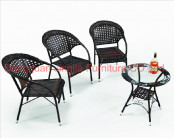 Outdoor Iron Rattan Garden Patio Table and Chair (JJ-S328&556)
