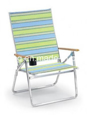 Outdoor Leisure Woodarmrest Aluminium Folding Chair